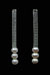 
WOVEN SILVER AND FRESH WATER PEARL EARRINGS