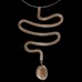 WOVEN SILVER AND SMOKED QUARTZ NECKLACE