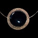 BLACK AGATE AND SILVER NECKLACE
